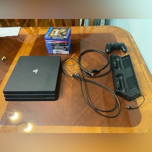 Ps4 SONY Pro-Includes Controller, Games, Cooling stand, and all needed cords
